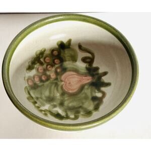 Louisville Stoneware Pottery Harvest Bowl 1950-60 Heavy Country Cottage